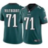 Jermane Mayberry #71 Eagles Cheap Green Jersey