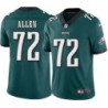 Kevin Allen #72 Eagles Cheap Green Jersey