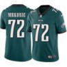 George Mrkonic #72 Eagles Cheap Green Jersey