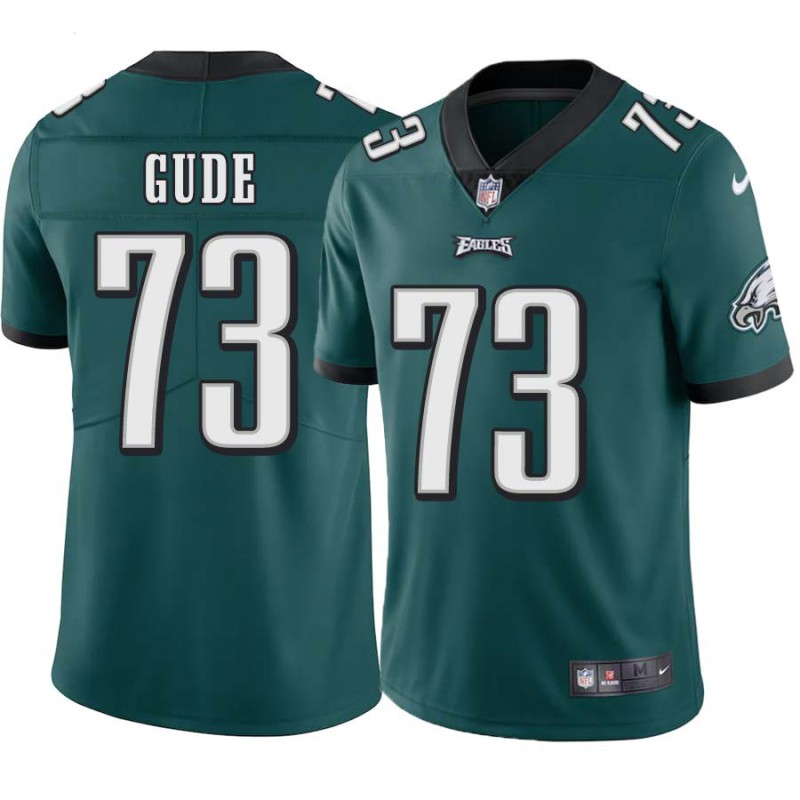 Henry Gude #73 Eagles Cheap Green Jersey