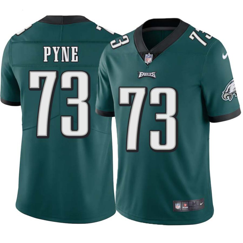 Jim Pyne #73 Eagles Cheap Green Jersey