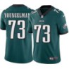 Sid Youngelman #73 Eagles Cheap Green Jersey