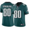 Bill Stribling #80 Eagles Cheap Green Jersey