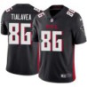 Falcons #86 D.J. Tialavea Football Jersey -Black