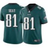 Mark Seay #81 Eagles Cheap Green Jersey