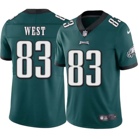 Ed West #83 Eagles Cheap Green Jersey