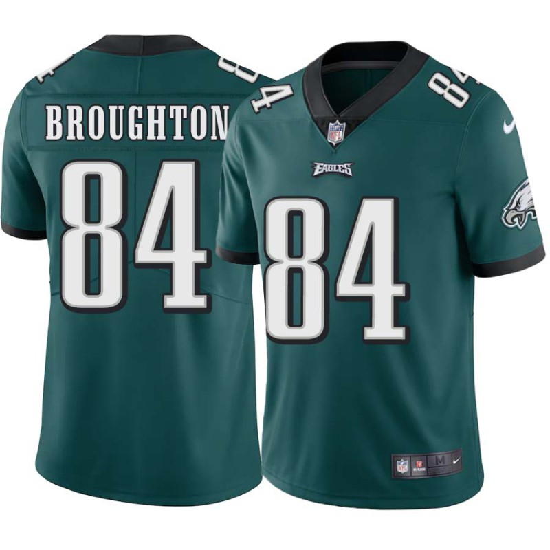 Luther Broughton #84 Eagles Cheap Green Jersey