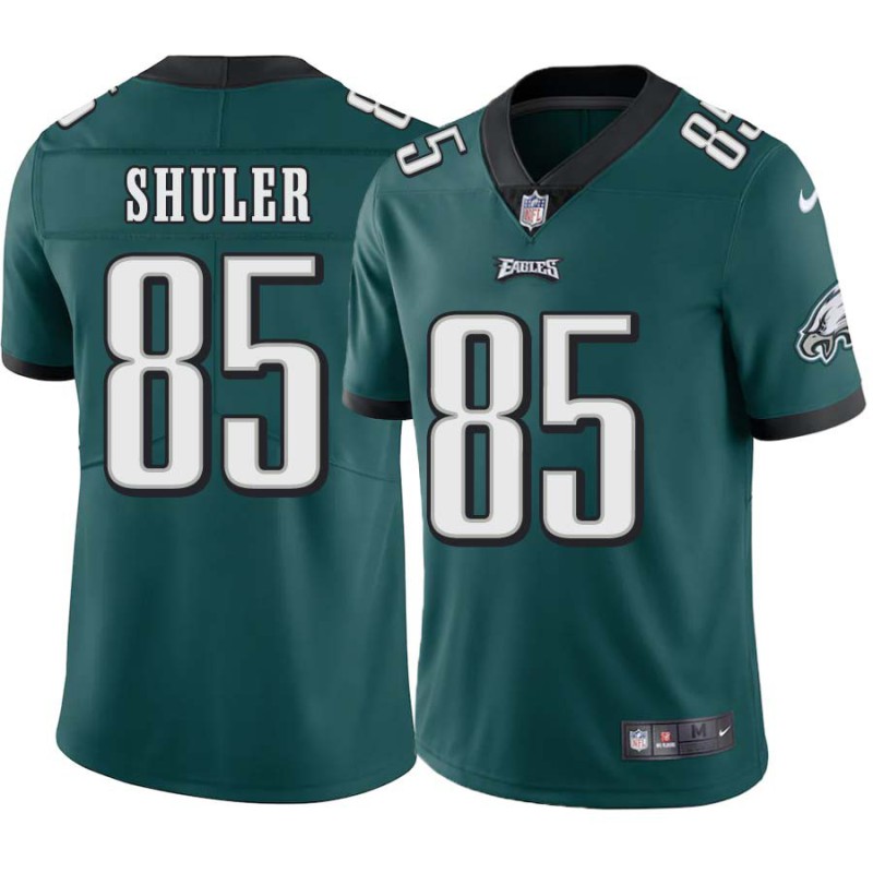 Mickey Shuler #85 Eagles Cheap Green Jersey