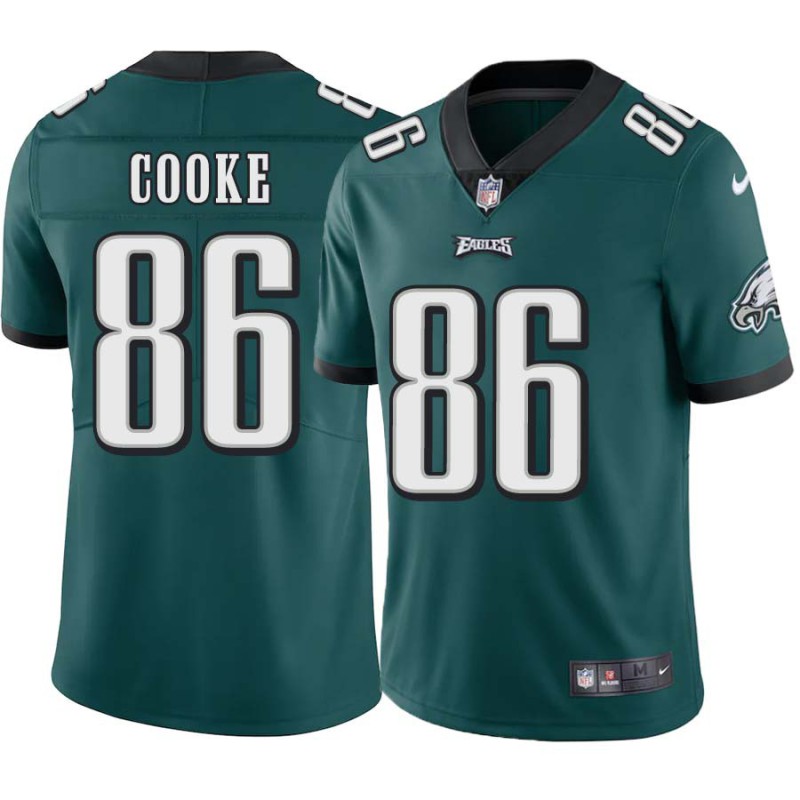 Ed Cooke #86 Eagles Cheap Green Jersey