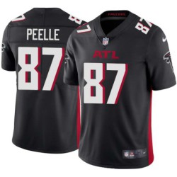 Falcons #87 Justin Peelle Football Jersey -Black