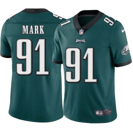 Greg Mark #91 Eagles Cheap Green Jersey