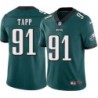 Darryl Tapp #91 Eagles Cheap Green Jersey