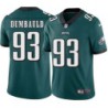 Jon Dumbauld #93 Eagles Cheap Green Jersey