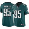 Joe Ostman #95 Eagles Cheap Green Jersey