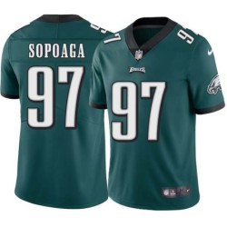 Isaac Sopoaga #97 Eagles Cheap Green Jersey