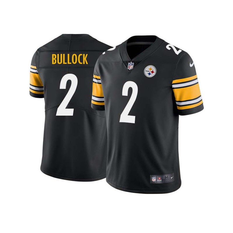 Randy Bullock #2 Steelers Tackle Twill Black Jersey