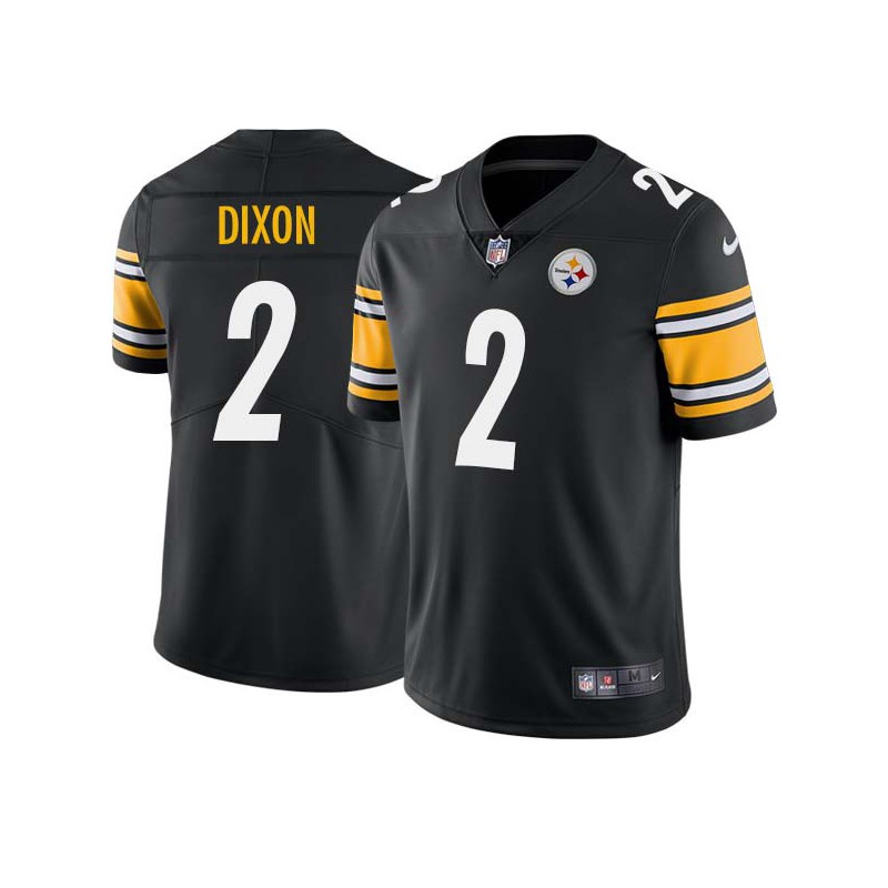 Dennis Dixon #2 Steelers Tackle Twill Black Jersey