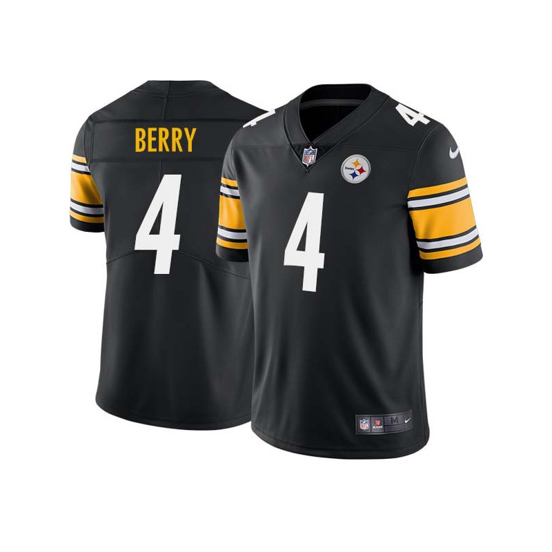 Jordan Berry #4 Steelers Tackle Twill Black Jersey