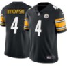 Frank Bykowski #4 Steelers Tackle Twill Black Jersey