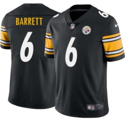 J.T. Barrett #6 Steelers Tackle Twill Black Jersey