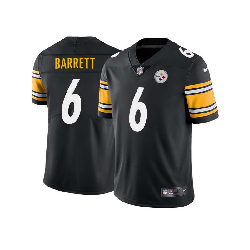 J.T. Barrett #6 Steelers Tackle Twill Black Jersey