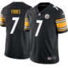 Jim Finks #7 Steelers Tackle Twill Black Jersey