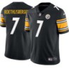 Ben Roethlisberger #7 Steelers Tackle Twill Black Jersey