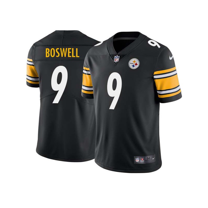 Chris Boswell #9 Steelers Tackle Twill Black Jersey