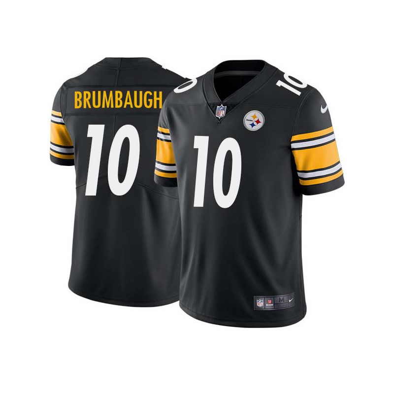 Boyd Brumbaugh #10 Steelers Tackle Twill Black Jersey