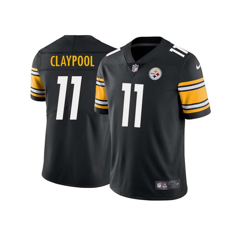 Chase Claypool #11 Steelers Tackle Twill Black Jersey