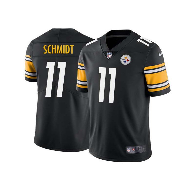 John Schmidt #11 Steelers Tackle Twill Black Jersey