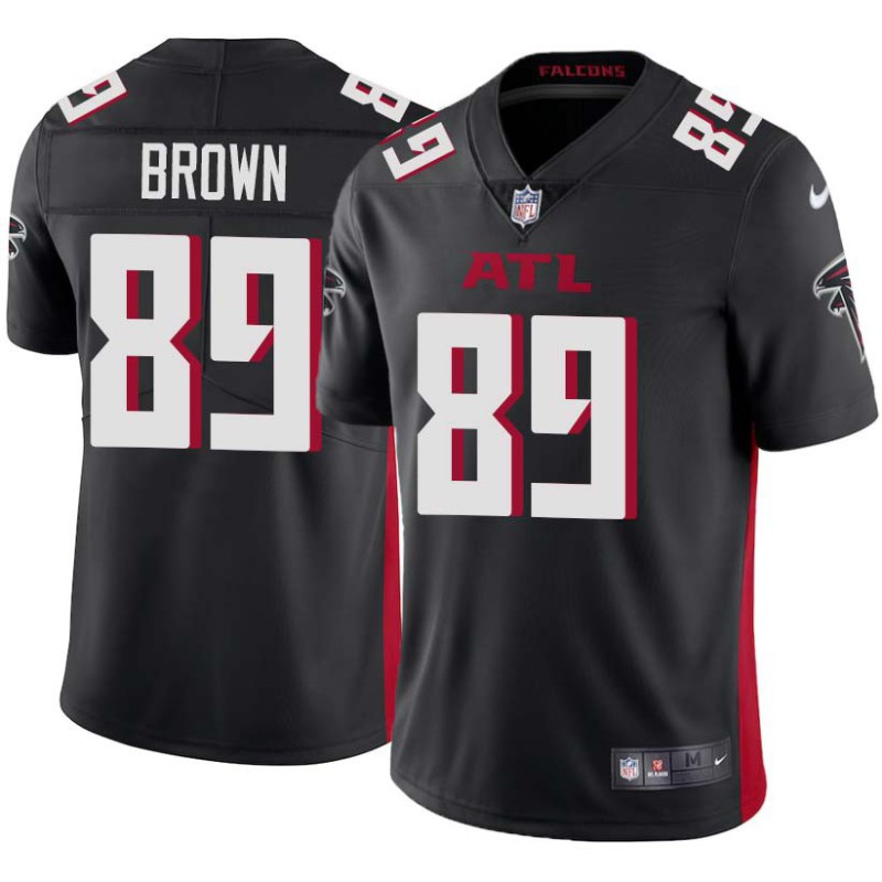 Falcons #89 Charlie Brown Football Jersey -Black