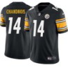 Lynn Chandnois #14 Steelers Tackle Twill Black Jersey