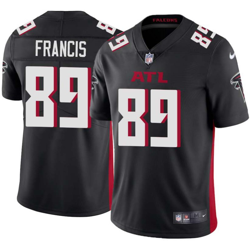 Falcons #89 Wallace Francis Football Jersey -Black