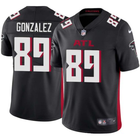 Falcons #89 Leon Gonzalez Football Jersey -Black