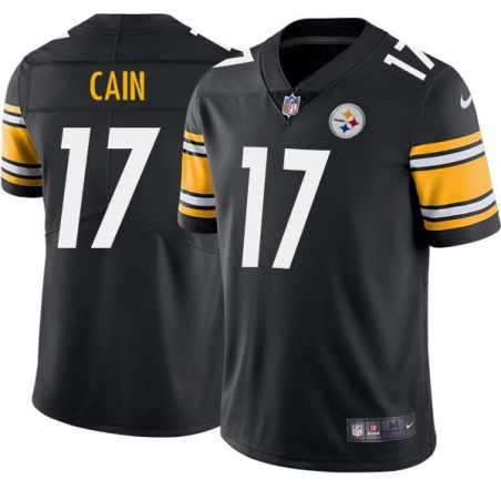 Deon Cain #17 Steelers Tackle Twill Black Jersey