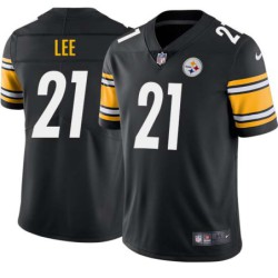 Greg Lee #21 Steelers Tackle Twill Black Jersey