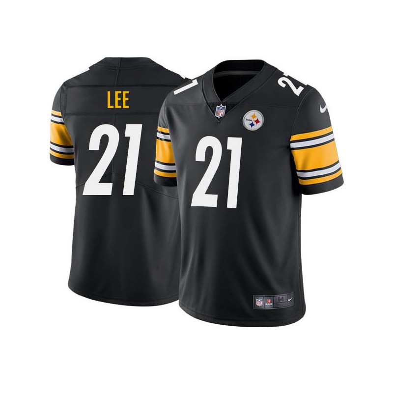 Greg Lee #21 Steelers Tackle Twill Black Jersey