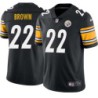 Dee Brown #22 Steelers Tackle Twill Black Jersey