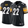 William Gay #22 Steelers Tackle Twill Black Jersey