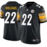 John Williams #22 Steelers Tackle Twill Black Jersey