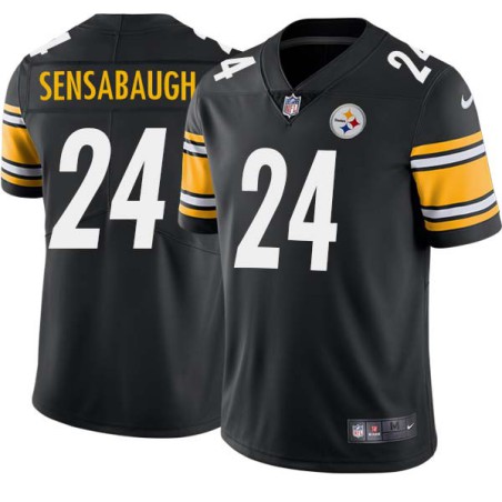 Coty Sensabaugh #24 Steelers Tackle Twill Black Jersey