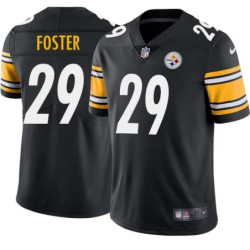 Barry Foster #29 Steelers Tackle Twill Black Jersey