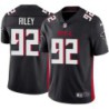 Falcons #92 Karon Riley Football Jersey -Black