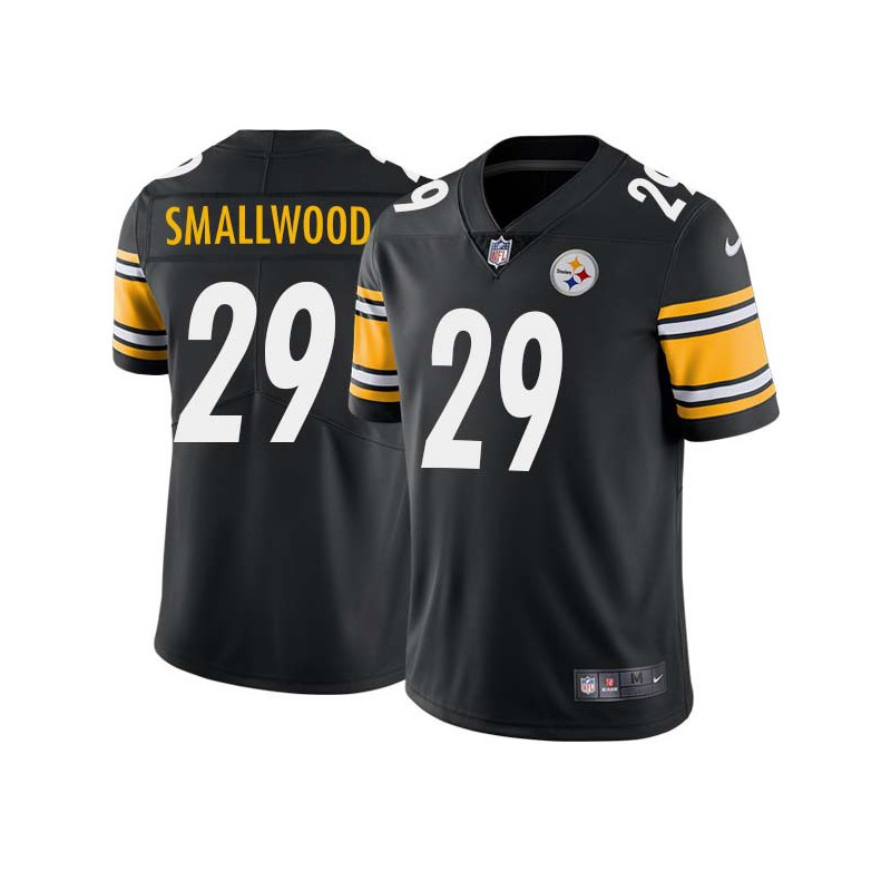 Wendell Smallwood #29 Steelers Tackle Twill Black Jersey