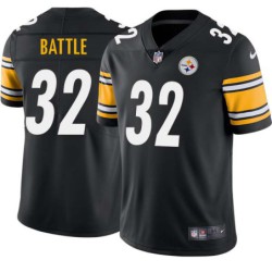 John Battle #32 Steelers Tackle Twill Black Jersey