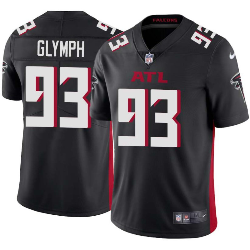 Falcons #93 Junior Glymph Football Jersey -Black