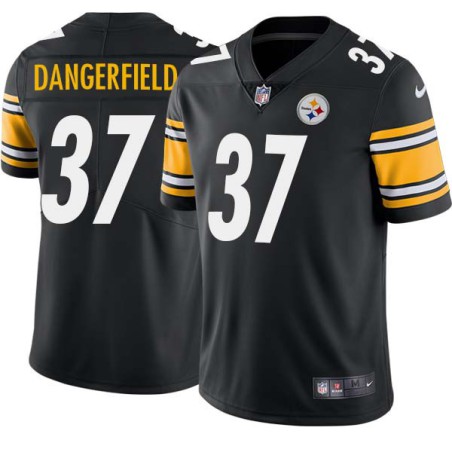 Jordan Dangerfield #37 Steelers Tackle Twill Black Jersey