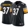 Kelvin Middleton #37 Steelers Tackle Twill Black Jersey