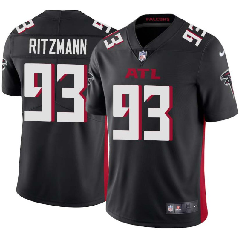 Falcons #93 Constantin Ritzmann Football Jersey -Black